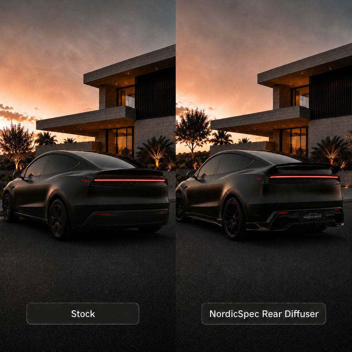 NordicSpec Rear Diffuser — Model Y Juniper