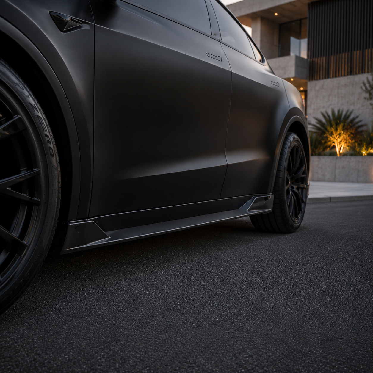 NordicSpec Side Skirts — Model Y Juniper