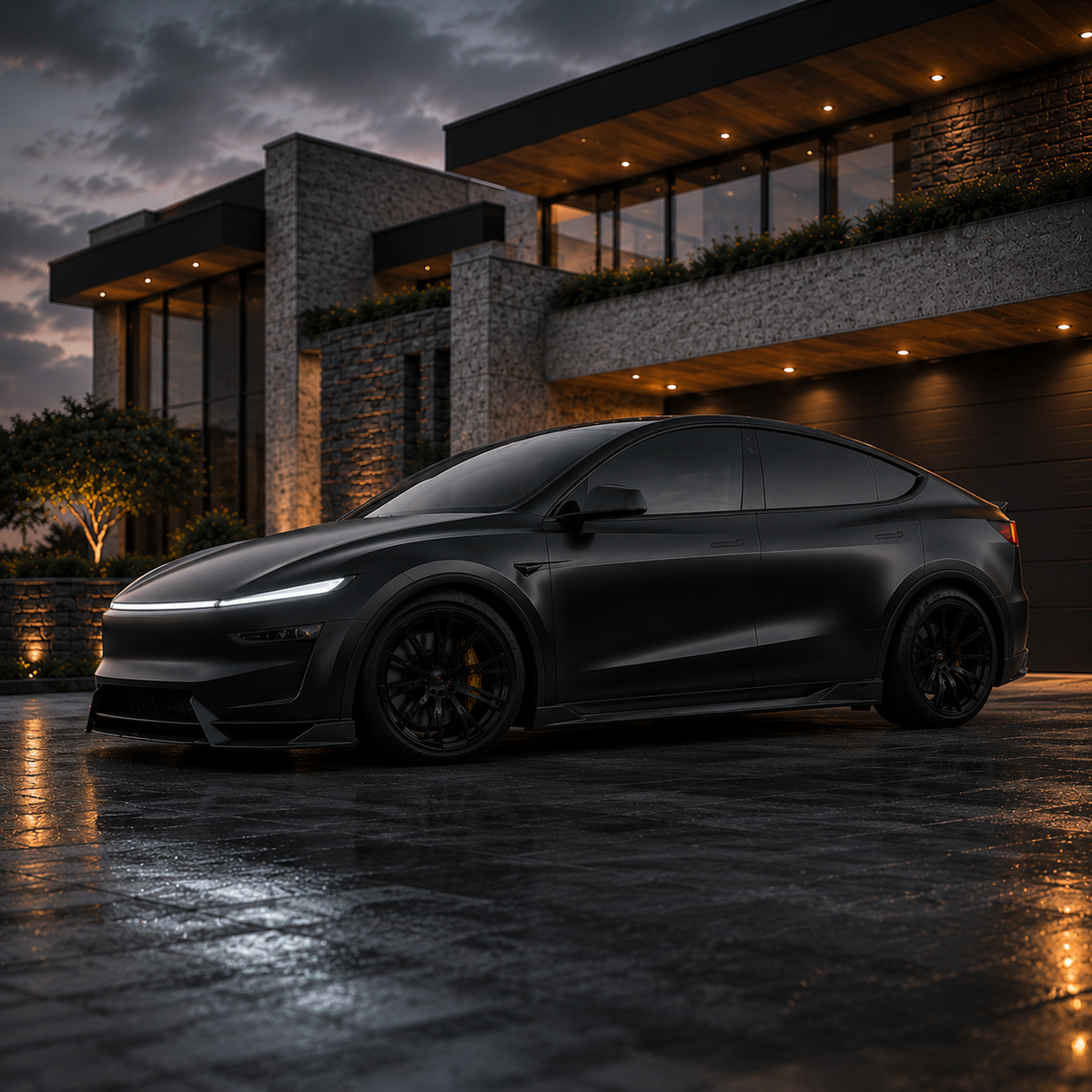 NordicSpec Side Skirts — Model Y Juniper