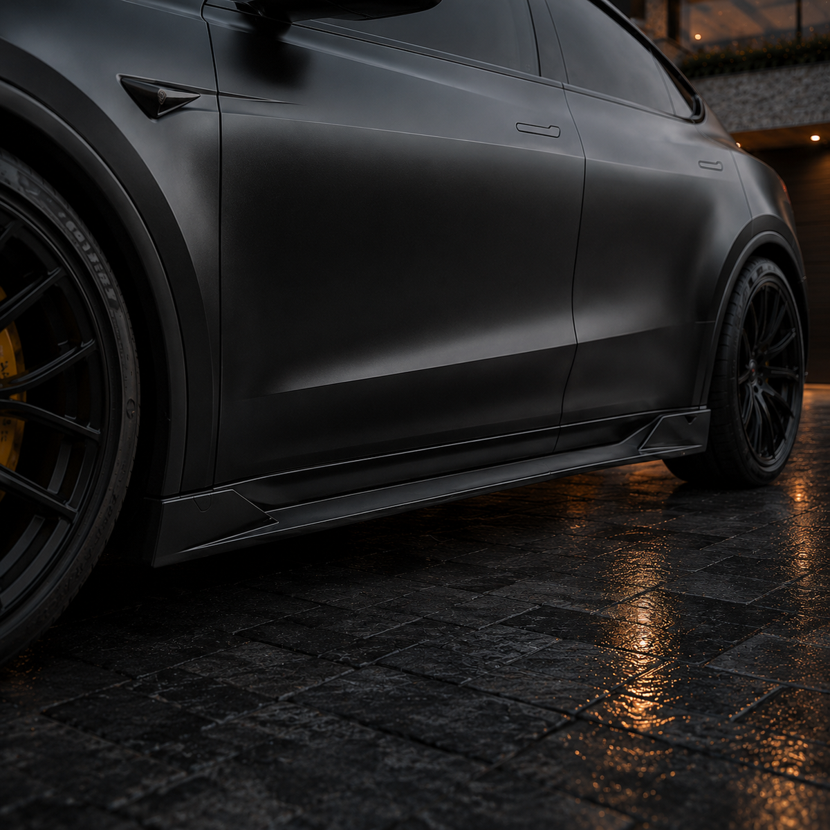 NordicSpec Side Skirts — Model Y Juniper