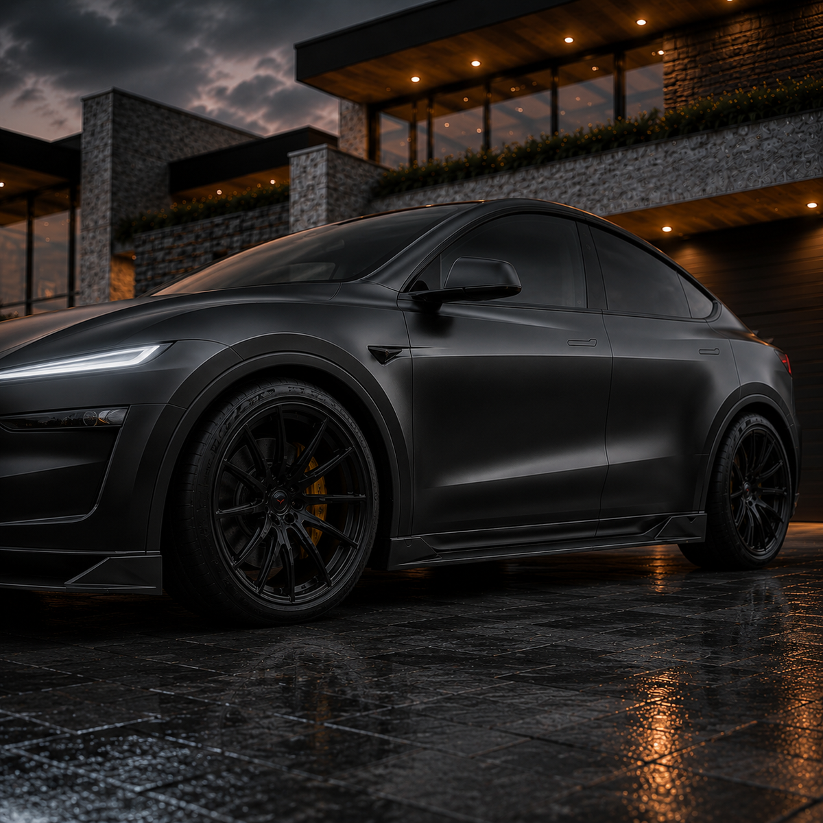 NordicSpec Side Skirts — Model Y Juniper