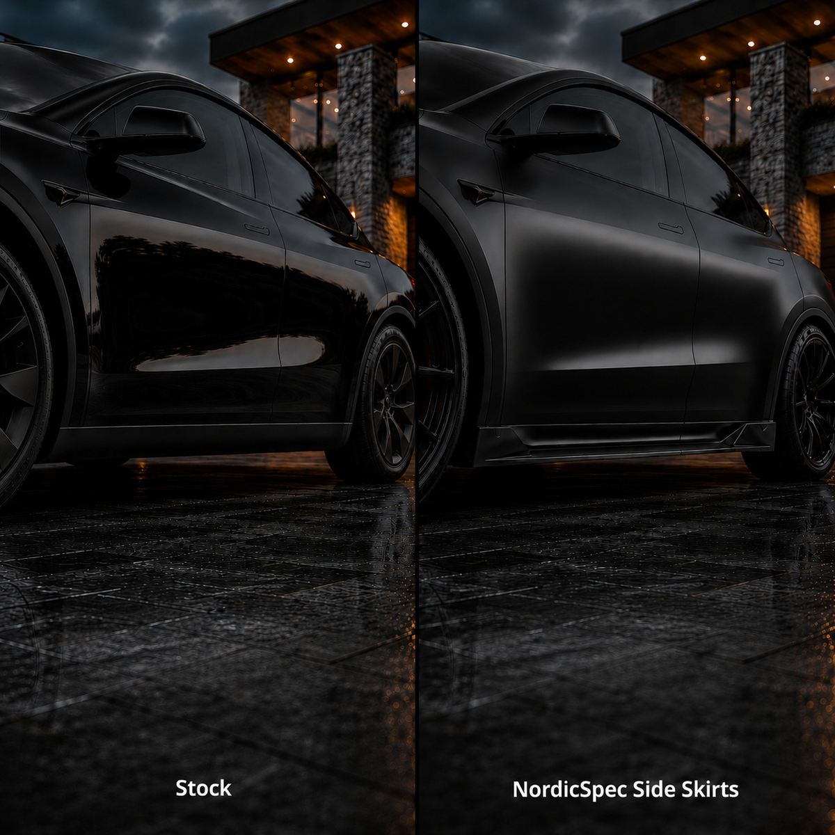 NordicSpec Side Skirts — Model Y Juniper