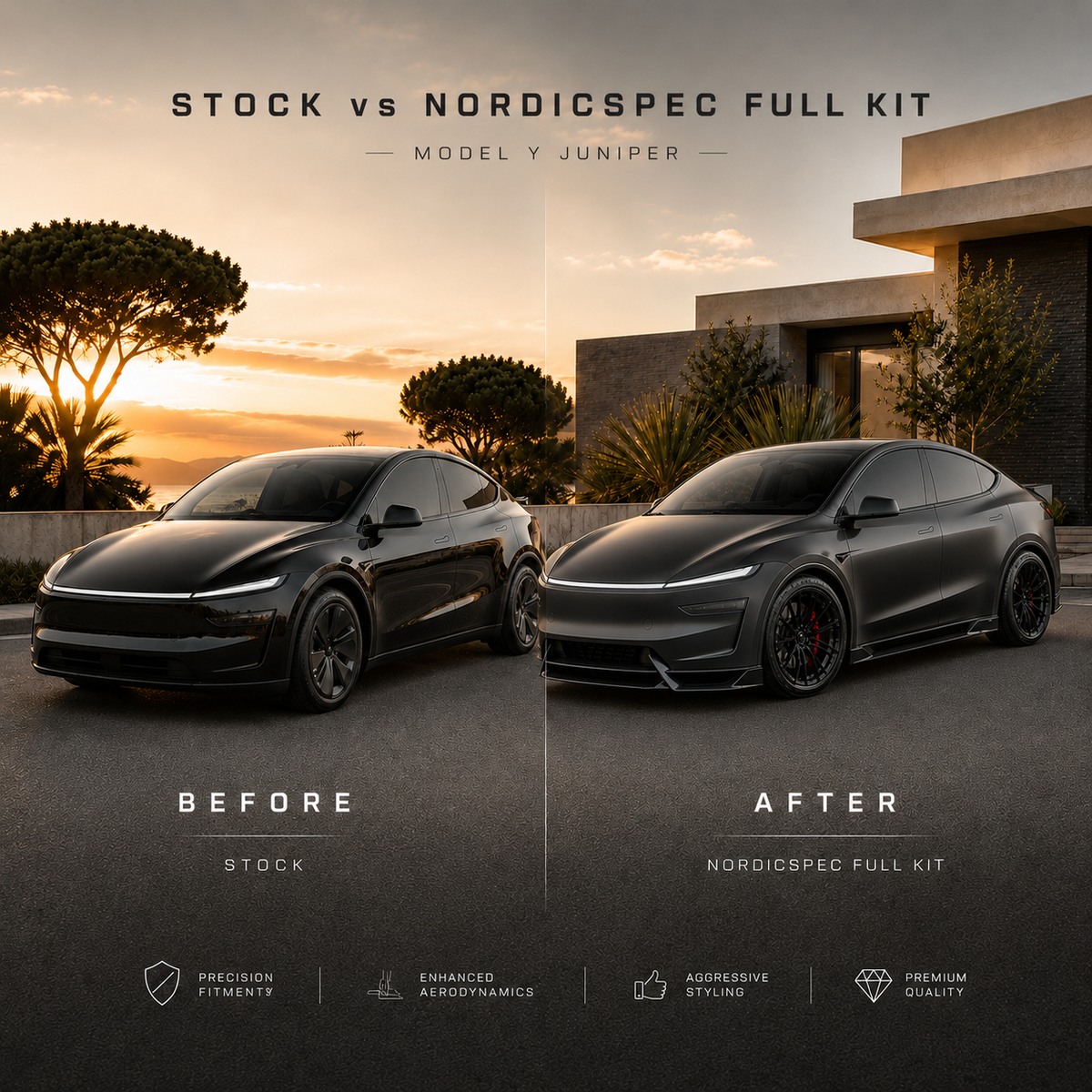 NordicSpec Aero Kit — Model Y Juniper