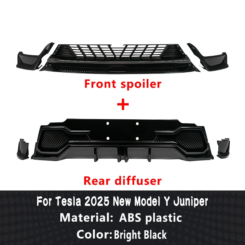 Tesla Model Y 2025+ Front Lip & Rear Diffuser