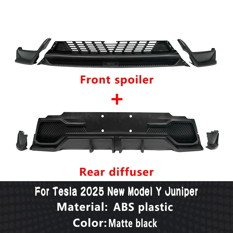 Tesla Model Y 2025+ Front Lip & Rear Diffuser